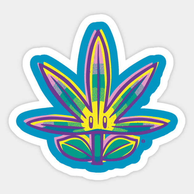 Super Weed Sticker by raffaus